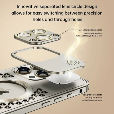 Metal Heat Dissipation Phone Case For iPhone 13 12 14 15 Pro Max Plus Magnetic Aluminum Cover Magsafe For IPHON 14 15 Pro Promax - Slobuy