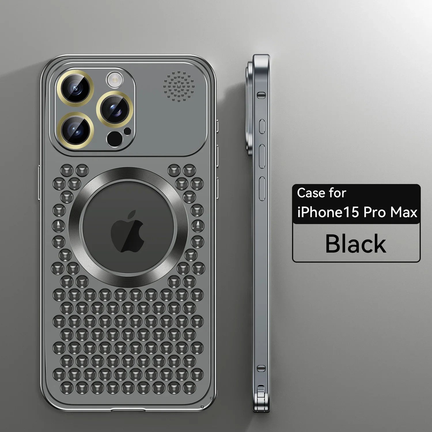 Metal Heat Dissipation Phone Case For iPhone 13 12 14 15 Pro Max Plus Magnetic Aluminum Cover Magsafe For IPHON 14 15 Pro Promax - Slobuy