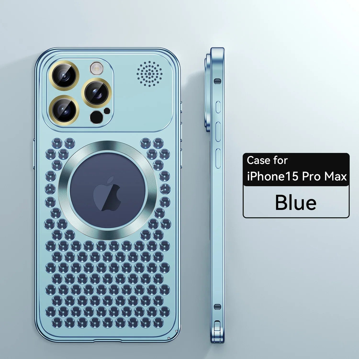 Metal Heat Dissipation Phone Case For iPhone 13 12 14 15 Pro Max Plus Magnetic Aluminum Cover Magsafe For IPHON 14 15 Pro Promax - Slobuy
