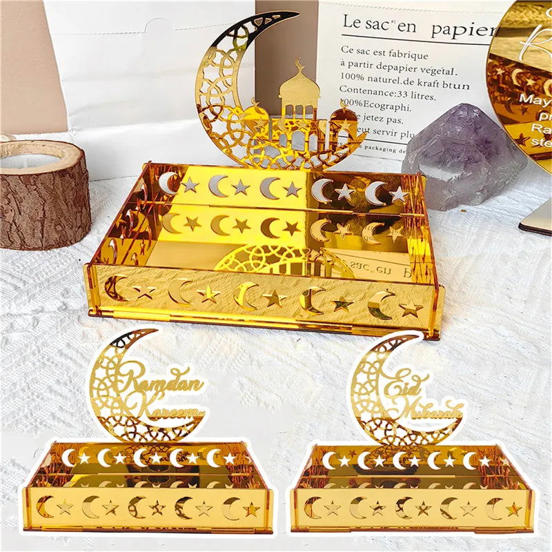 Metal Ramadan Decoration 2024 Eid Mubarak Candle Holder Home Decoration Ramadan Candle Holder Party Supplies Table Ornament Gift - Slobuy