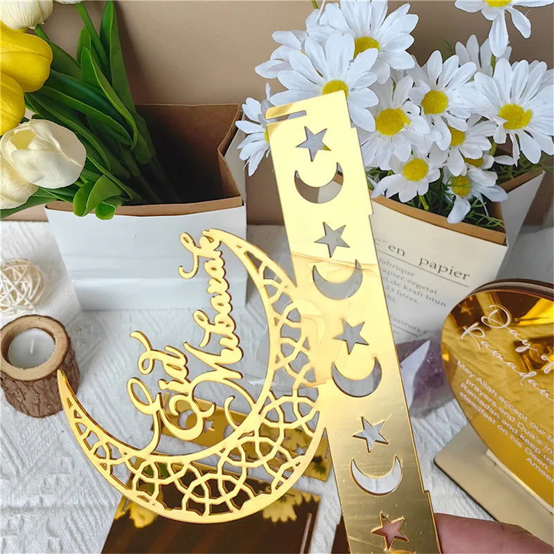 Metal Ramadan Decoration 2024 Eid Mubarak Candle Holder Home Decoration Ramadan Candle Holder Party Supplies Table Ornament Gift - Slobuy