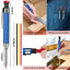 Metal Solid Carpenter Pencil Mechanical Pencil Set Built-in Pencil Sharpener with Refill Leads Deep Hole Drawing Marking Tools - Slobuy