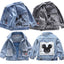 Mickey Denim Jacket For Boys Fashion Coats Children Clothing Autumn Baby Girls Clothes Outerwear Cartoon Jean Jackets Coat - Slobuy