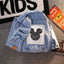 Mickey Denim Jacket For Boys Fashion Coats Children Clothing Autumn Baby Girls Clothes Outerwear Cartoon Jean Jackets Coat - Slobuy