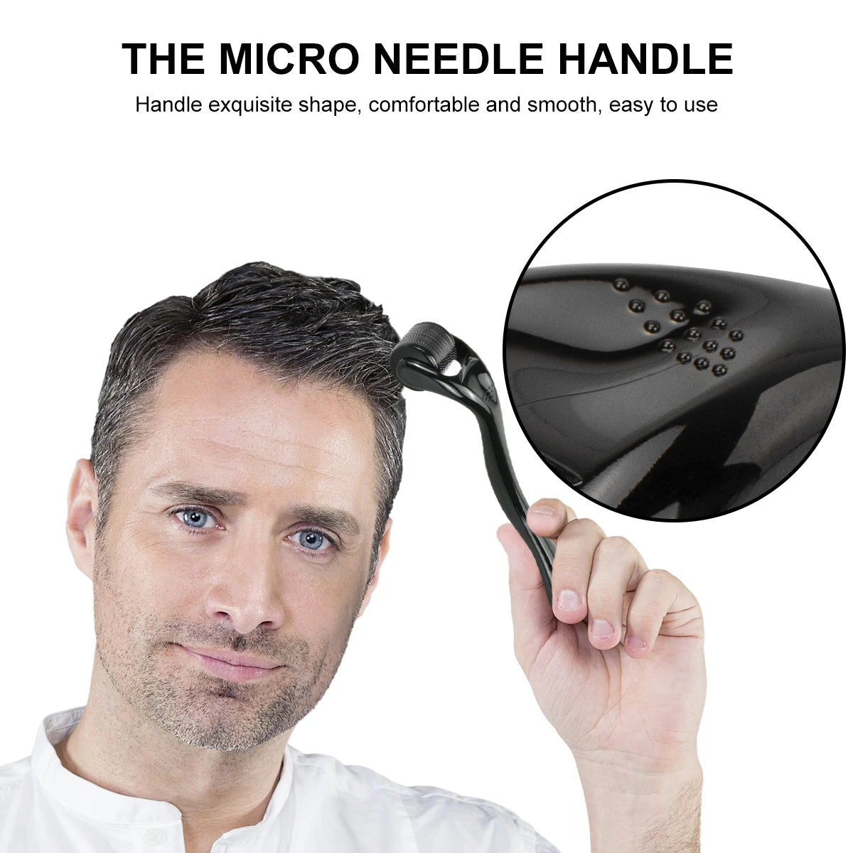 Micro Needle 540 Face Derma Roller For Hair Growth Professional Dermaroller For Beard Growth Skin Care Tool - Slobuy