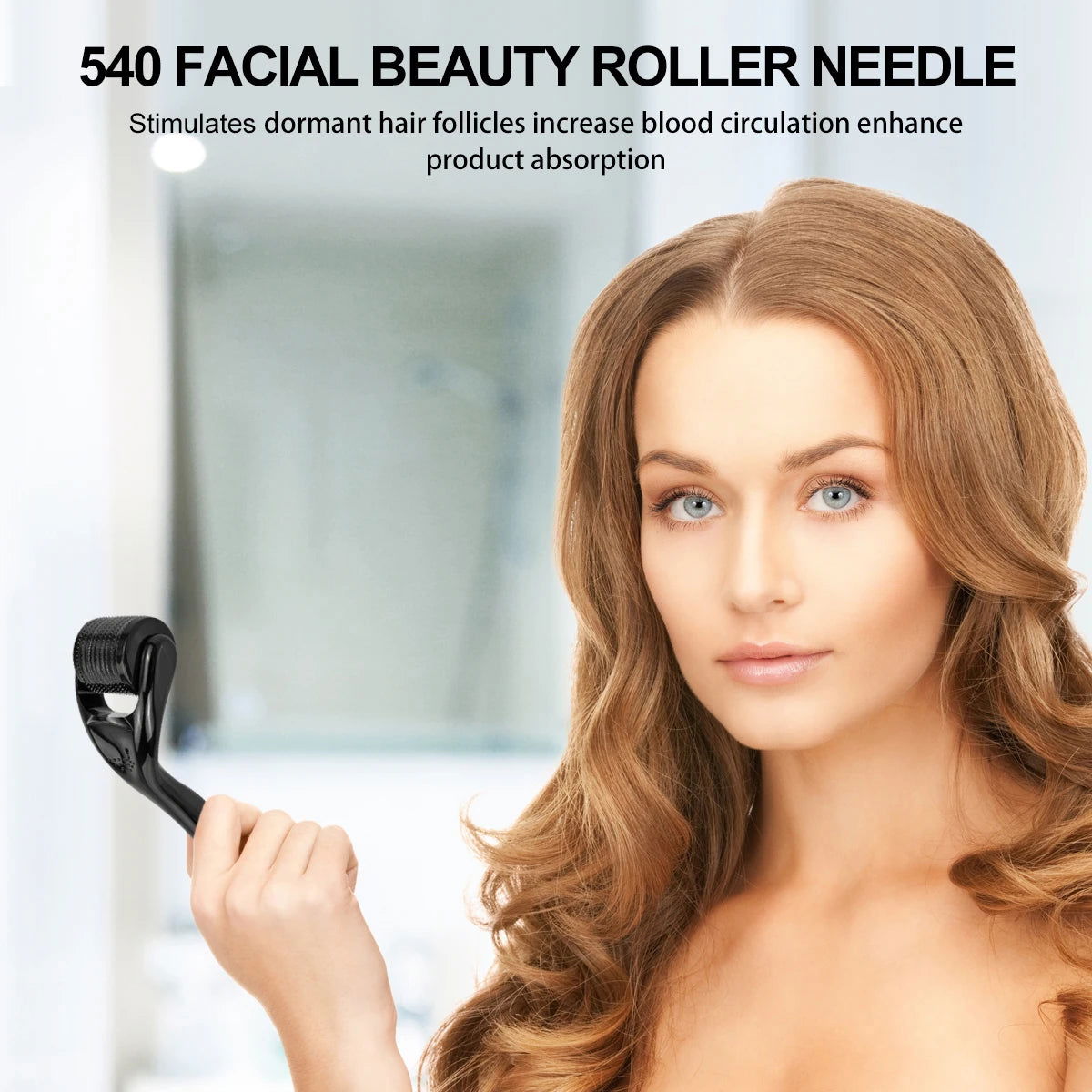 Micro Needle 540 Face Derma Roller For Hair Growth Professional Dermaroller For Beard Growth Skin Care Tool - Slobuy