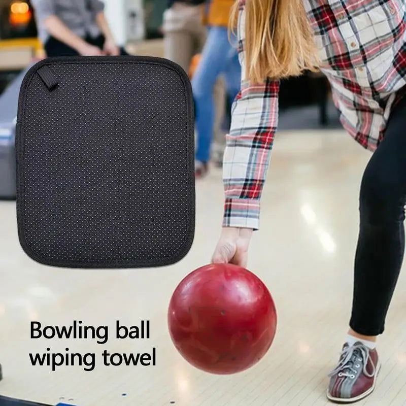 Microfiber Bowling Cleaning Towel Microfiber Bowling Shammy Pad With EZ Grip Non-Slip Bowling Ball Shammy Pad For Cleaning - Slobuy