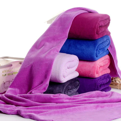 Microfiber bath towel, super large, soft, high absorption and quick-drying, sports, travel, no fading, multi-functional use - Slobuy