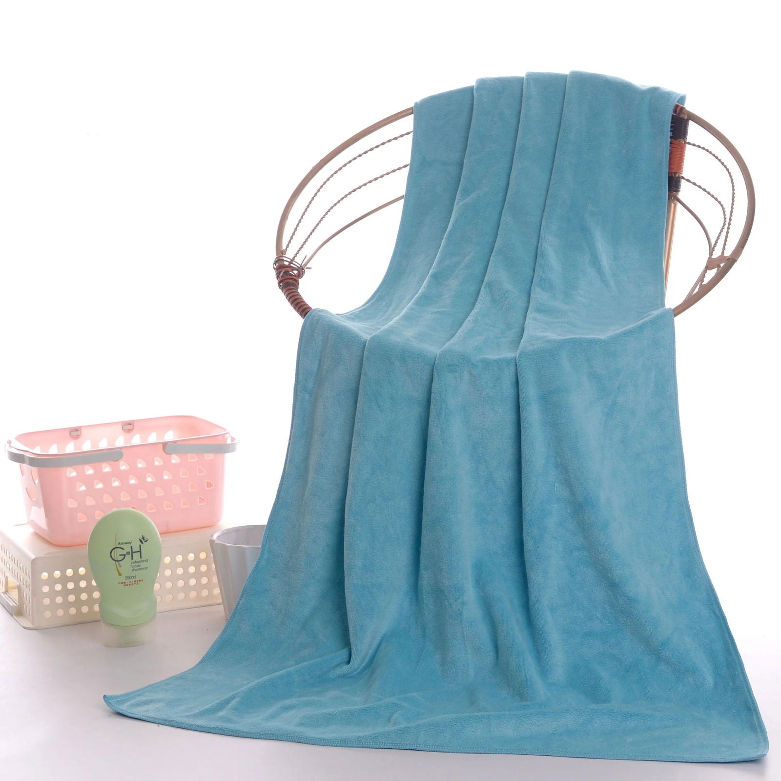 Microfiber bath towel, super large, soft, high absorption and quick-drying, sports, travel, no fading, multi-functional use - Slobuy