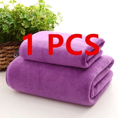Microfiber bath towel, super large, soft, high absorption and quick-drying, sports, travel, no fading, multi-functional use - Slobuy