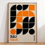 Mid Century Bauhaus Poster Geometric Wall Art Canvas Prints Living Room Bedroom Bright Colourful Artwork For Home Decor - Slobuy