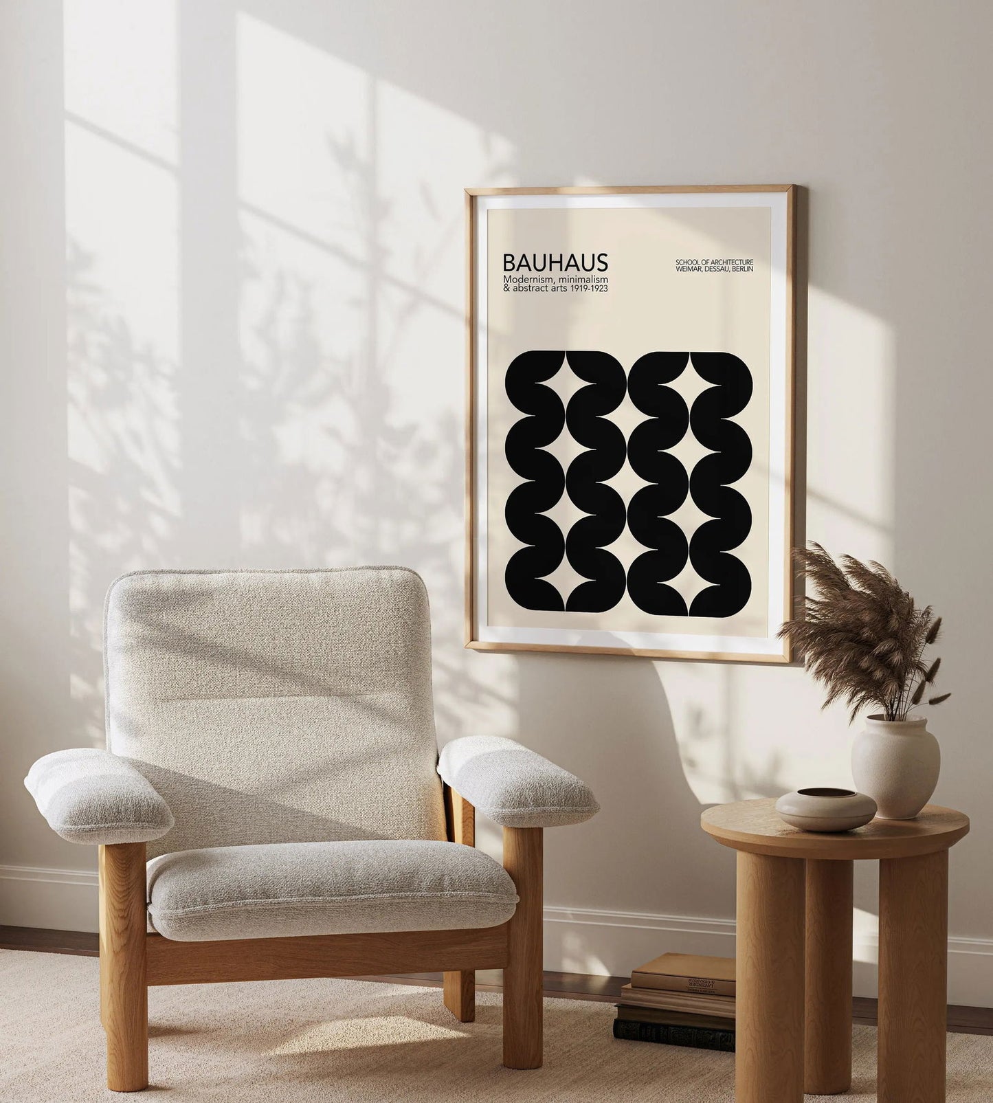 Mid Century Bauhaus Poster Geometric Wall Art Canvas Prints Living Room Bedroom Bright Colourful Artwork For Home Decor - Slobuy