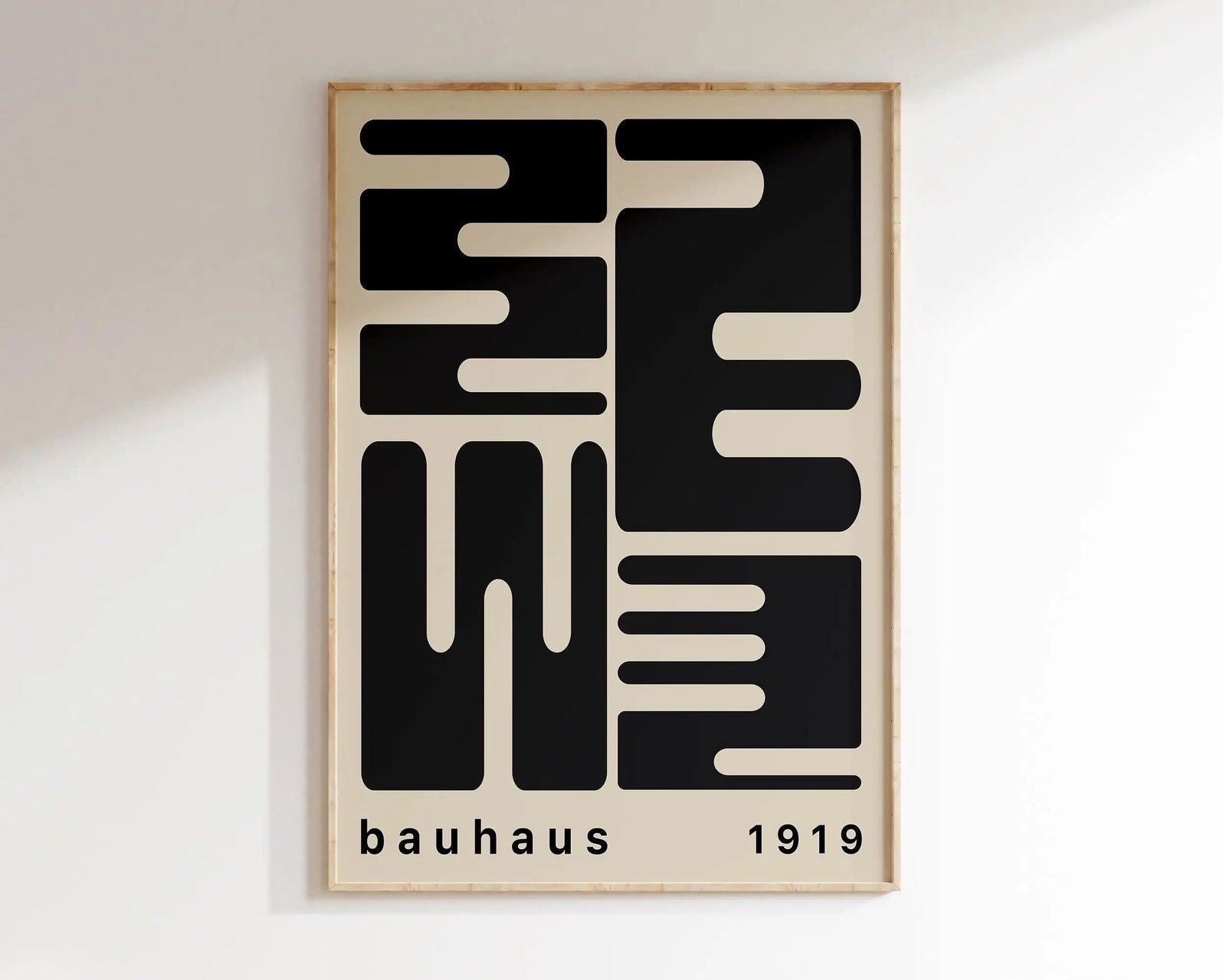 Mid Century Bauhaus Poster Geometric Wall Art Canvas Prints Living Room Bedroom Bright Colourful Artwork For Home Decor - Slobuy