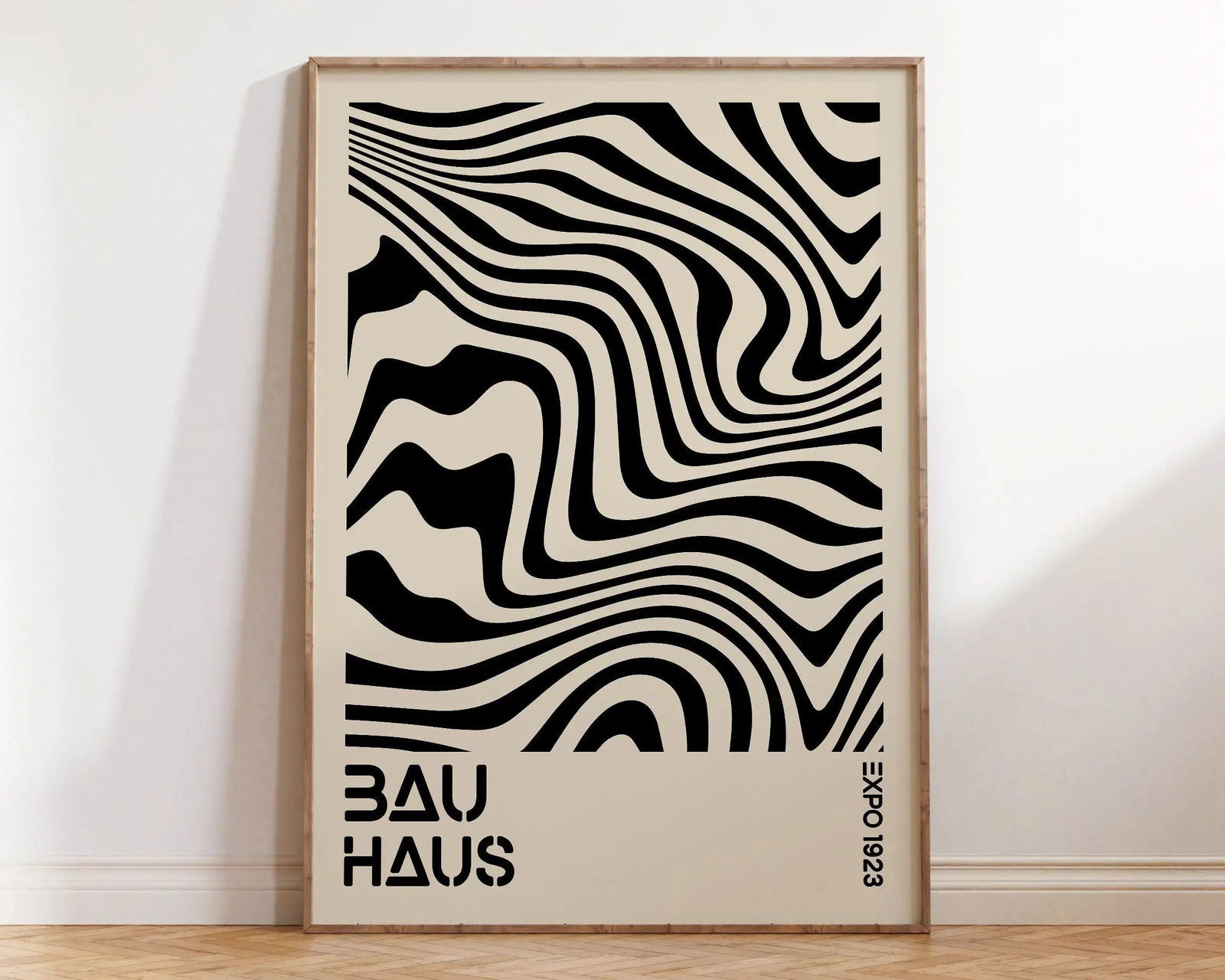 Mid Century Bauhaus Poster Geometric Wall Art Canvas Prints Living Room Bedroom Bright Colourful Artwork For Home Decor - Slobuy