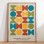 Mid Century Bauhaus Poster Geometric Wall Art Canvas Prints Living Room Bedroom Bright Colourful Artwork For Home Decor - Slobuy
