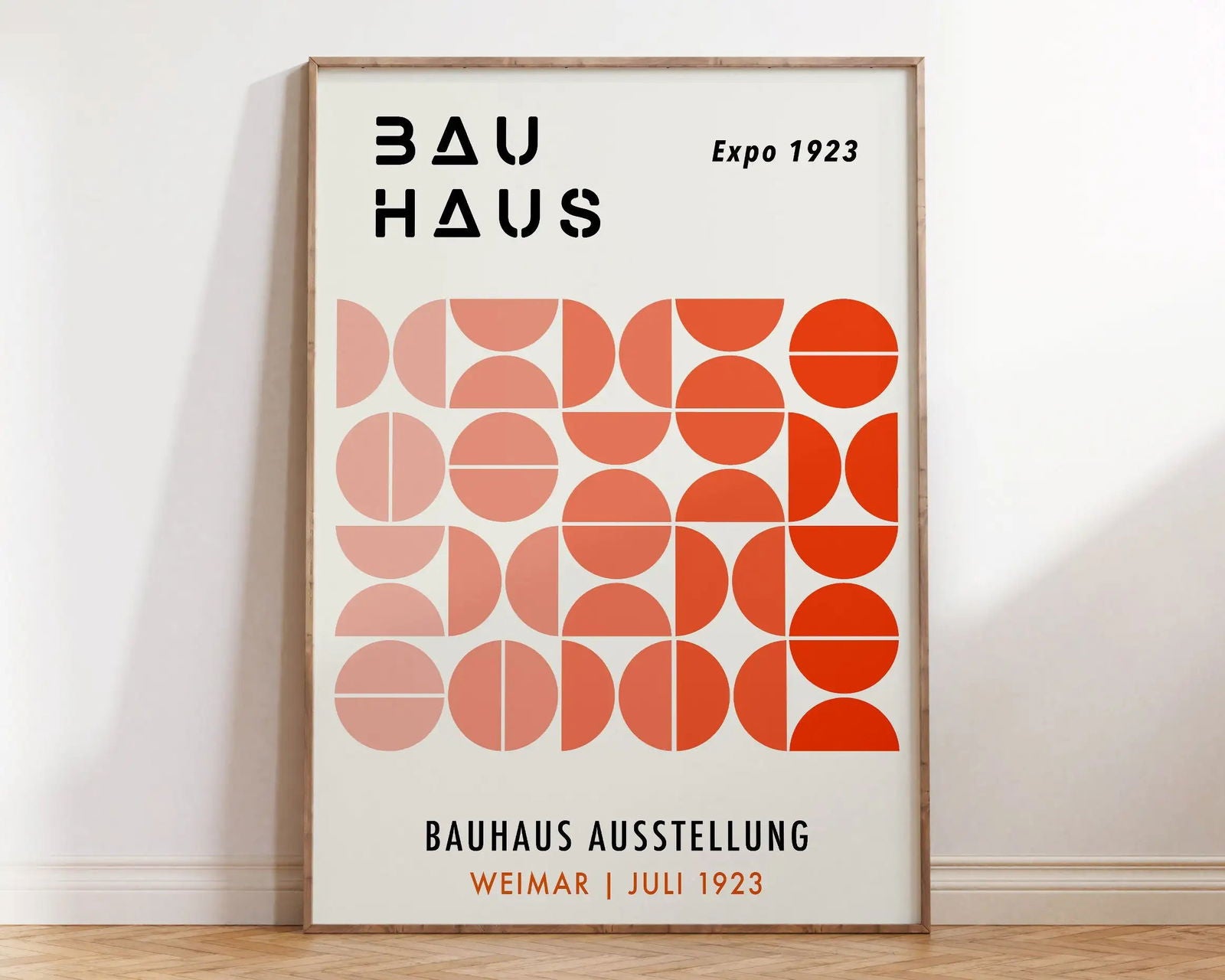 Mid Century Bauhaus Poster Geometric Wall Art Canvas Prints Living Room Bedroom Bright Colourful Artwork For Home Decor - Slobuy
