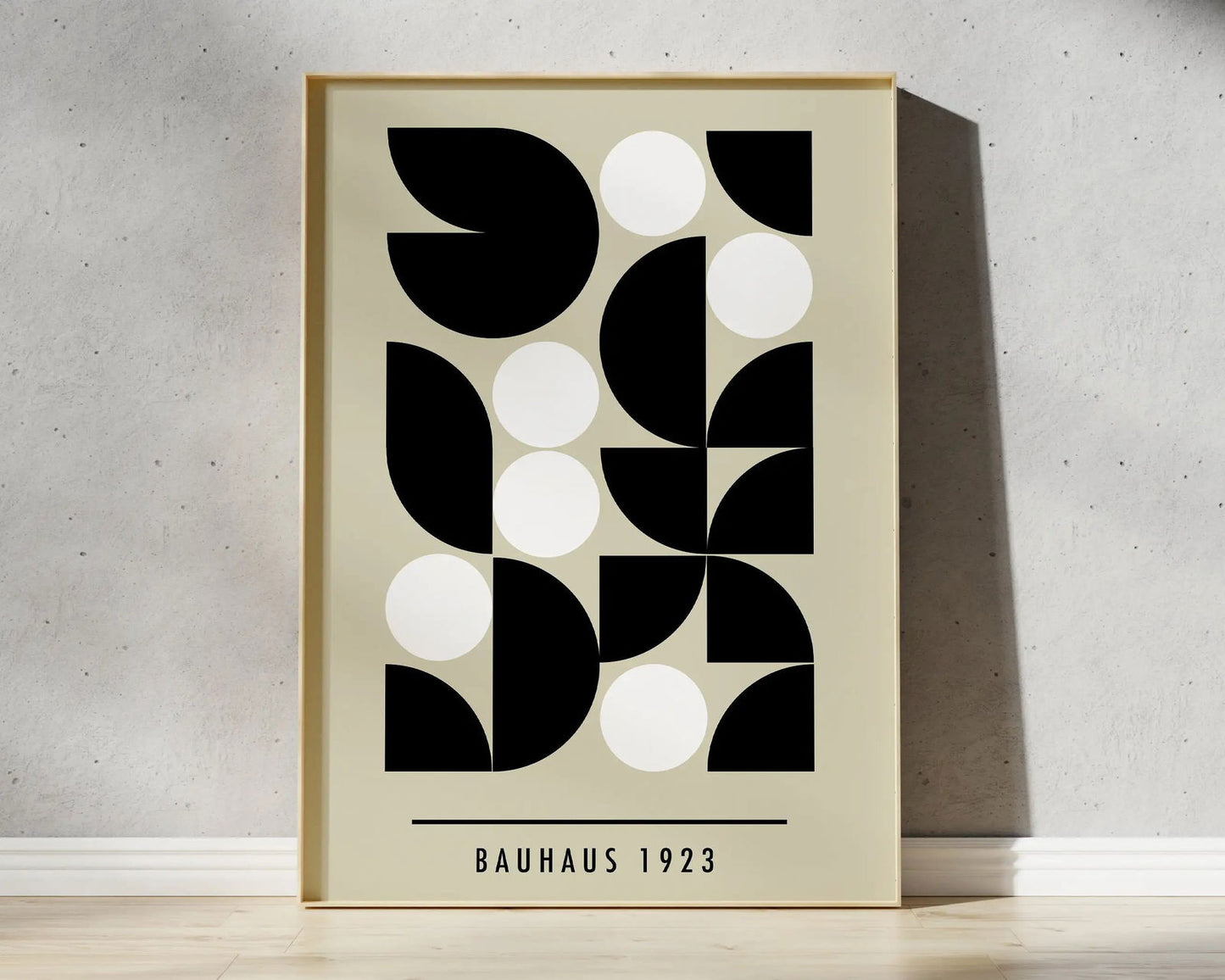 Mid Century Bauhaus Poster Geometric Wall Art Canvas Prints Living Room Bedroom Bright Colourful Artwork For Home Decor - Slobuy
