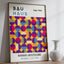 Mid Century Bauhaus Poster Geometric Wall Art Canvas Prints Living Room Bedroom Bright Colourful Artwork For Home Decor - Slobuy