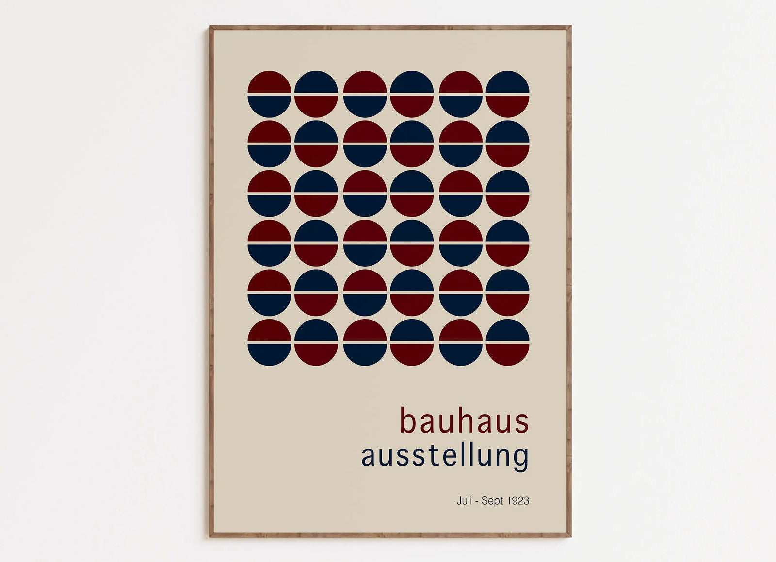 Mid Century Bauhaus Poster Geometric Wall Art Canvas Prints Living Room Bedroom Bright Colourful Artwork For Home Decor - Slobuy