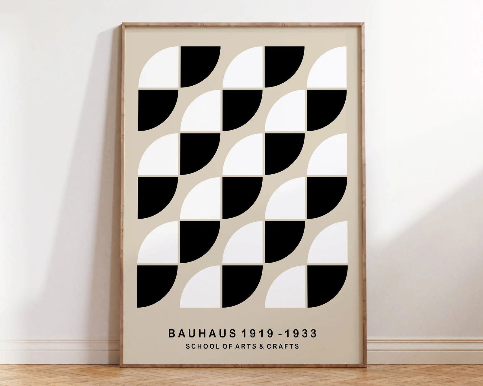 Mid Century Bauhaus Poster Geometric Wall Art Canvas Prints Living Room Bedroom Bright Colourful Artwork For Home Decor - Slobuy