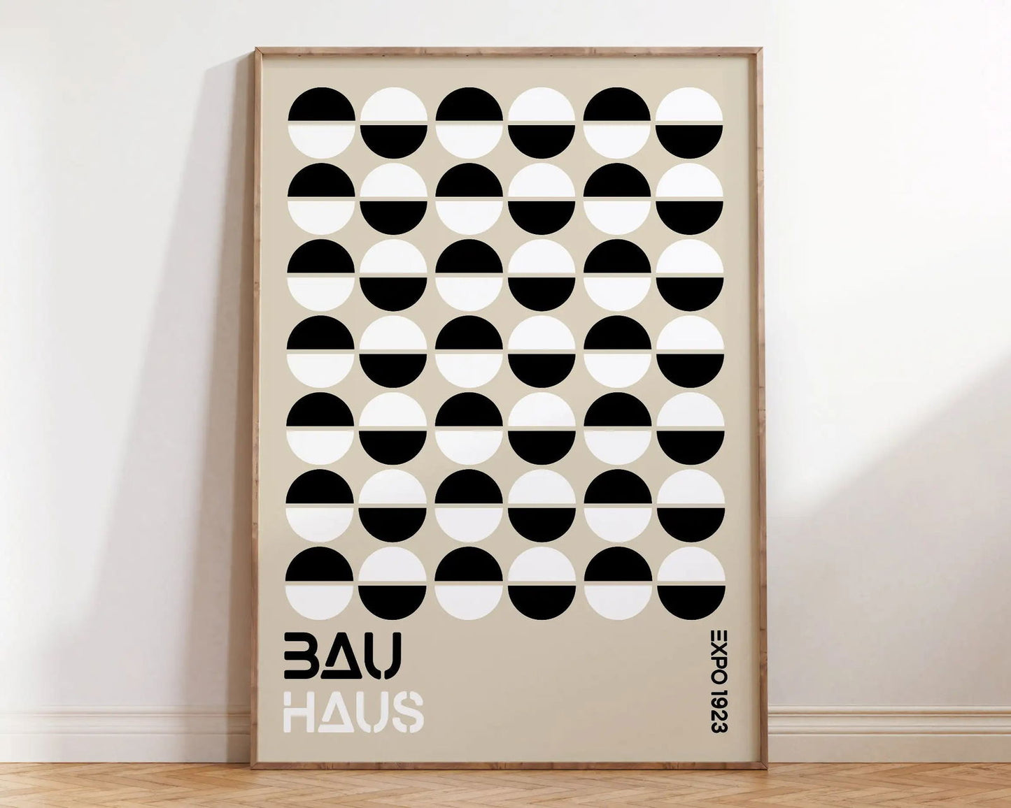 Mid Century Bauhaus Poster Geometric Wall Art Canvas Prints Living Room Bedroom Bright Colourful Artwork For Home Decor - Slobuy