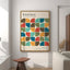 Mid Century Bauhaus Poster Geometric Wall Art Canvas Prints Living Room Bedroom Bright Colourful Artwork For Home Decor - Slobuy
