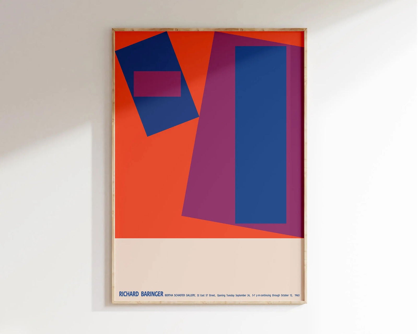 Mid Century Bauhaus Poster Geometric Wall Art Canvas Prints Living Room Bedroom Bright Colourful Artwork For Home Decor - Slobuy