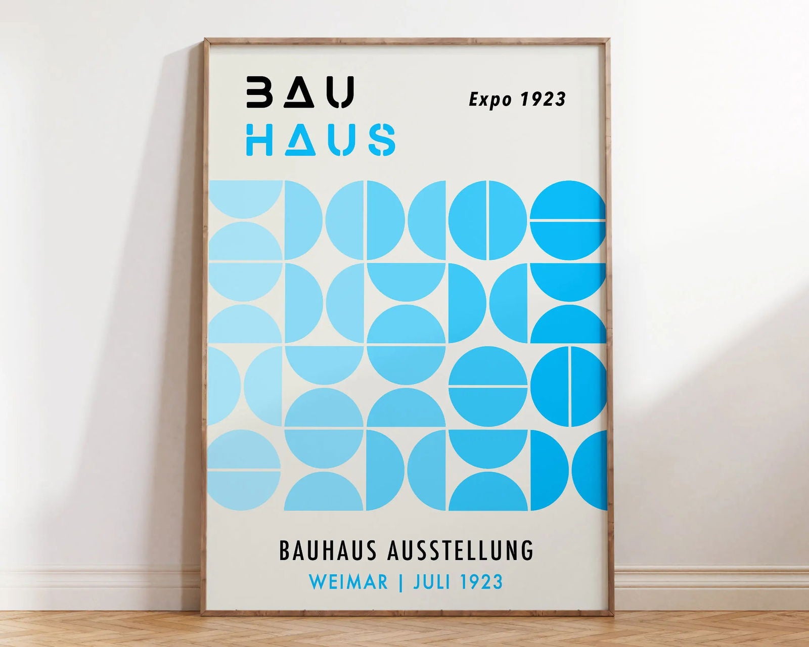 Mid Century Bauhaus Poster Geometric Wall Art Canvas Prints Living Room Bedroom Bright Colourful Artwork For Home Decor - Slobuy