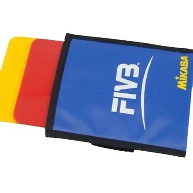 Mikasa Red and Yellow Card Volleyball Referee Basketball Football Training Match Equipment FIBB Red and Yellow Cards - Slobuy