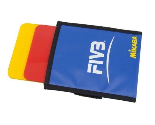 Mikasa Red and Yellow Card Volleyball Referee Basketball Football Training Match Equipment FIBB Red and Yellow Cards - Slobuy