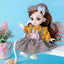 Mini 16cm BJd Doll 13 Movable Joint Girl Doll 3D Big Eyes 1/12 Fashion Princess Doll DIY Dress Up Toy Doll With Clothes Gift - Slobuy
