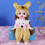 Mini 16cm BJd Doll 13 Movable Joint Girl Doll 3D Big Eyes 1/12 Fashion Princess Doll DIY Dress Up Toy Doll With Clothes Gift - Slobuy
