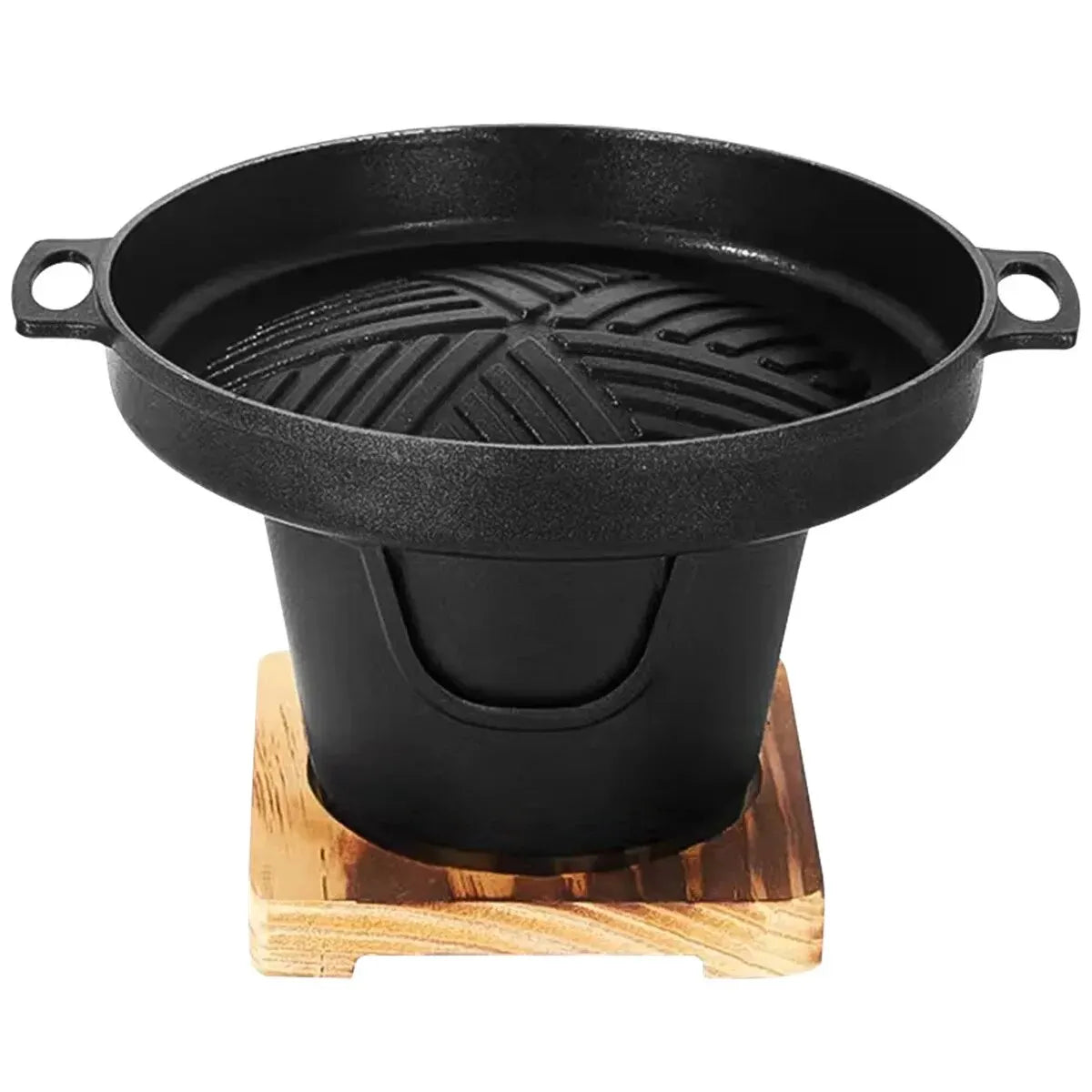 Mini BBQ Alcohol Stove Barbecue Grill Japanese One Person Cooking Oven Detachable Outdoor BBQ Plate Roasting Meat Tools - Slobuy