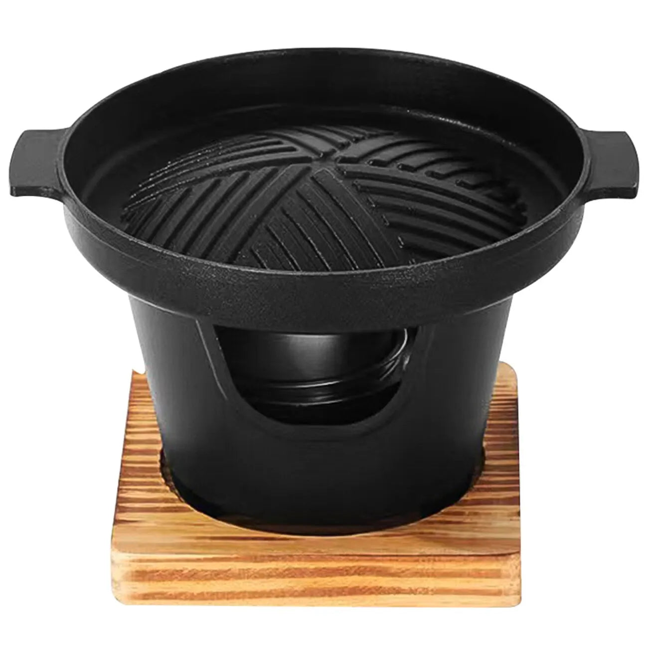 Mini BBQ Alcohol Stove Barbecue Grill Japanese One Person Cooking Oven Detachable Outdoor BBQ Plate Roasting Meat Tools - Slobuy