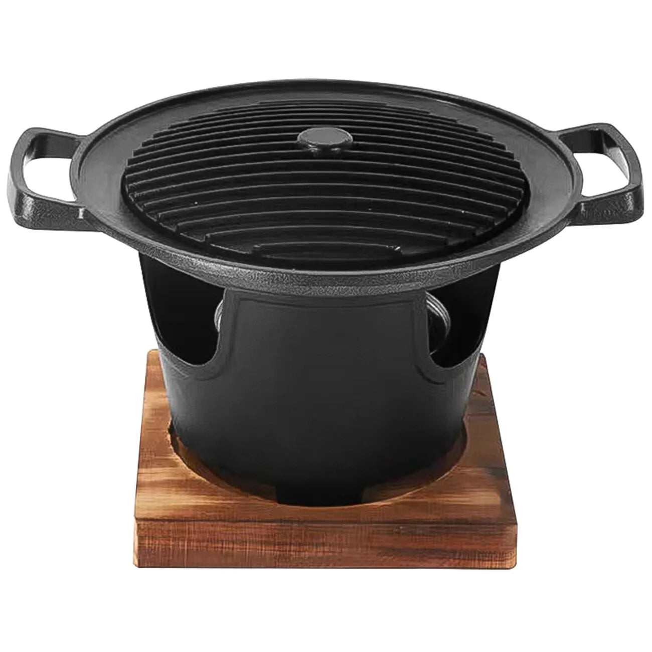 Mini BBQ Alcohol Stove Barbecue Grill Japanese One Person Cooking Oven Detachable Outdoor BBQ Plate Roasting Meat Tools - Slobuy