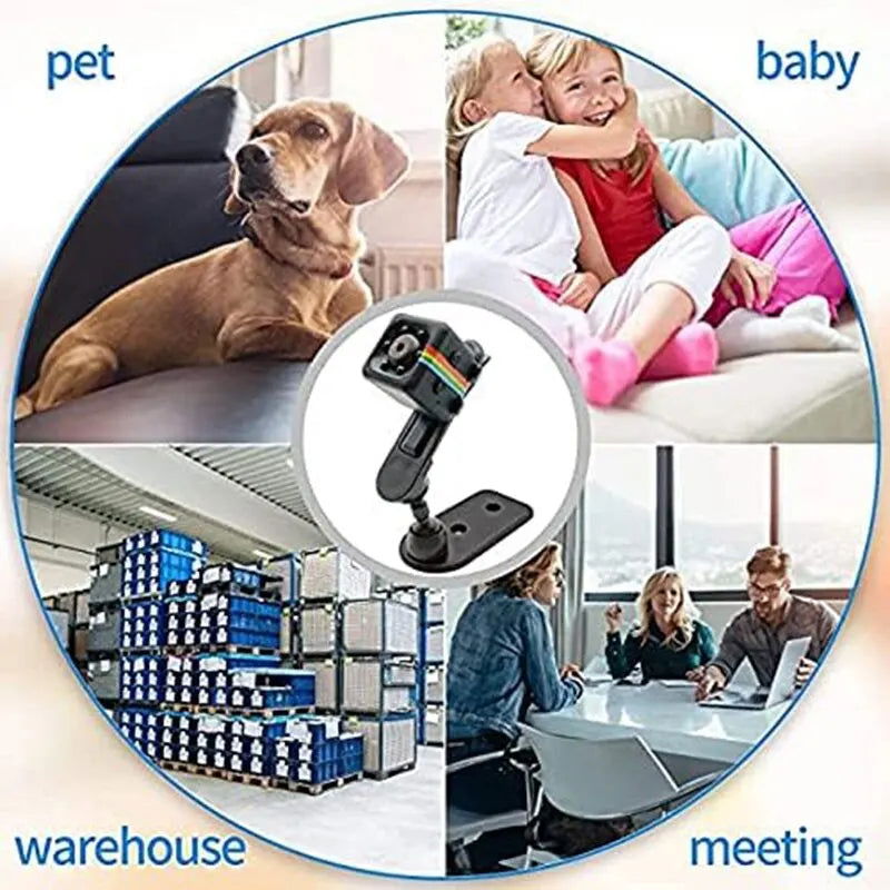 Mini Camera HD Portable Small Nanny Cam Video Voice Mini DV Recorder Indoor Covert Security Camera for Home and Office - Slobuy