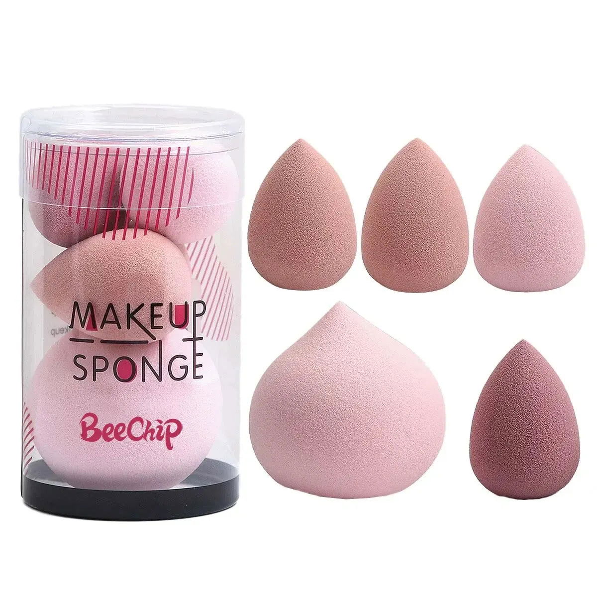 Mini Cosmetic Egg 5 PCs Wet and Dry Dual Use Foam Large Powder Puff Makeup Tools Makeup Blender - Slobuy