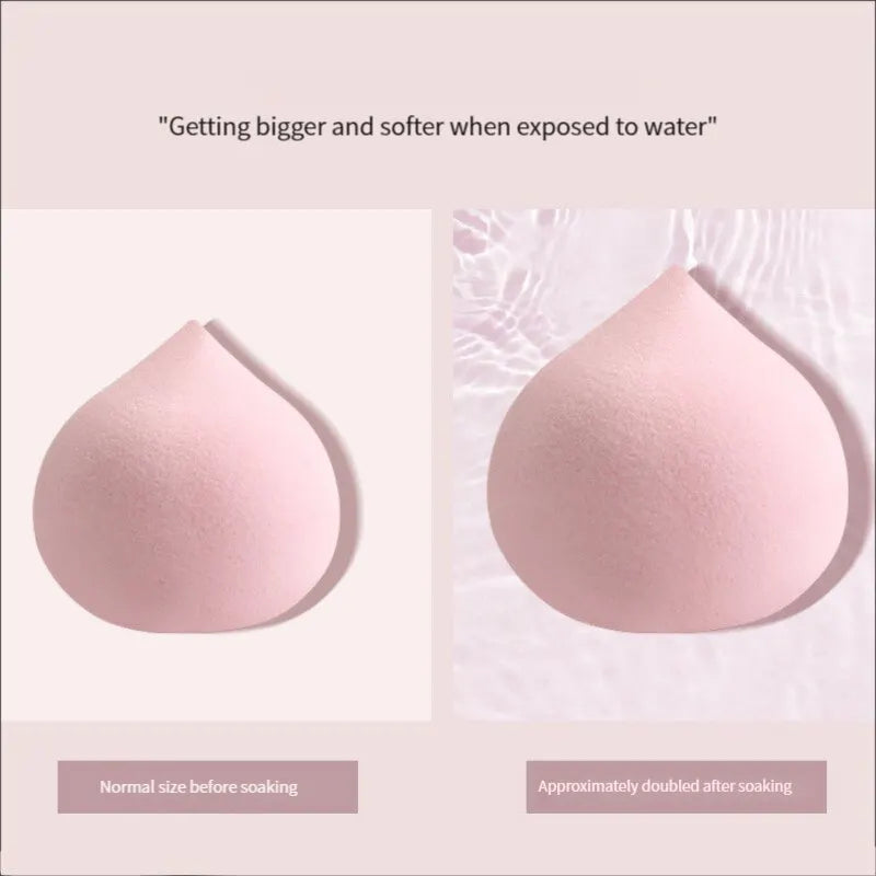 Mini Cosmetic Egg 5 PCs Wet and Dry Dual Use Foam Large Powder Puff Makeup Tools Makeup Blender - Slobuy