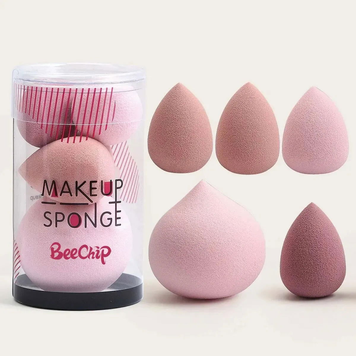 Mini Cosmetic Egg 5 PCs Wet and Dry Dual Use Foam Large Powder Puff Makeup Tools Makeup Blender - Slobuy