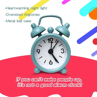Mini Cute Metal Small Alarm Clock Creative Student Electronic Clock Alarm - Slobuy