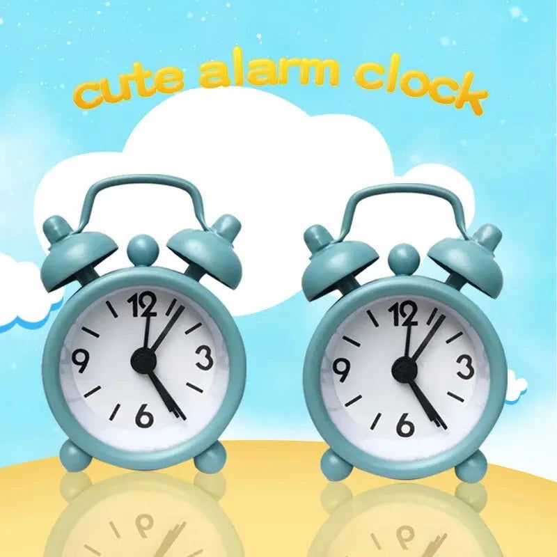 Mini Cute Metal Small Alarm Clock Creative Student Electronic Clock Alarm - Slobuy