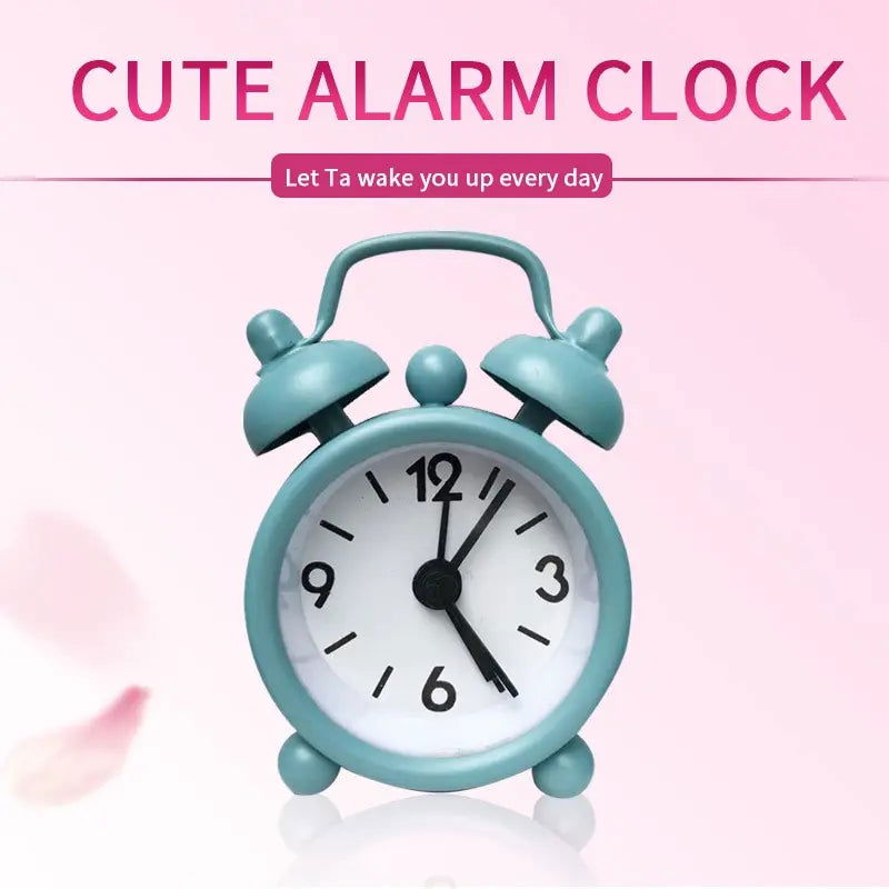 Mini Cute Metal Small Alarm Clock Creative Student Electronic Clock Alarm - Slobuy