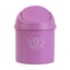 Mini Desktop Bin Small Waste Bins Tube With Cover Bedroom Garbage Can Table Plastic Office Supplies Dustbins Home Desk Dustbin - Slobuy