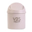 Mini Desktop Bin Small Waste Bins Tube With Cover Bedroom Garbage Can Table Plastic Office Supplies Dustbins Home Desk Dustbin - Slobuy