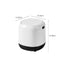 Mini Desktop Trash Can Press-type Office Simple Living Room Lid Small Paper Basket White Plastic Round Shape - Slobuy