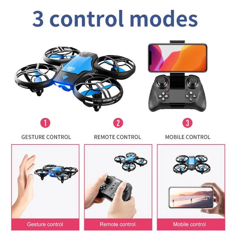 Mini Drone 4k Profession HD Wide Angle Camera 1080P WiFi FPV Drone Camera Height Keep Drones Camera Helicopter Toys - Slobuy