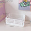 Mini Folding Plastic Storage Box Collapsible Storage Container Desktop Cosmetic Storage Basket Home Office Organizer Box 1 PC - Slobuy