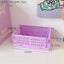 Mini Folding Plastic Storage Box Collapsible Storage Container Desktop Cosmetic Storage Basket Home Office Organizer Box 1 PC - Slobuy
