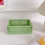 Mini Folding Plastic Storage Box Collapsible Storage Container Desktop Cosmetic Storage Basket Home Office Organizer Box 1 PC - Slobuy