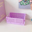 Mini Folding Plastic Storage Box Collapsible Storage Container Desktop Cosmetic Storage Basket Home Office Organizer Box 1 PC - Slobuy